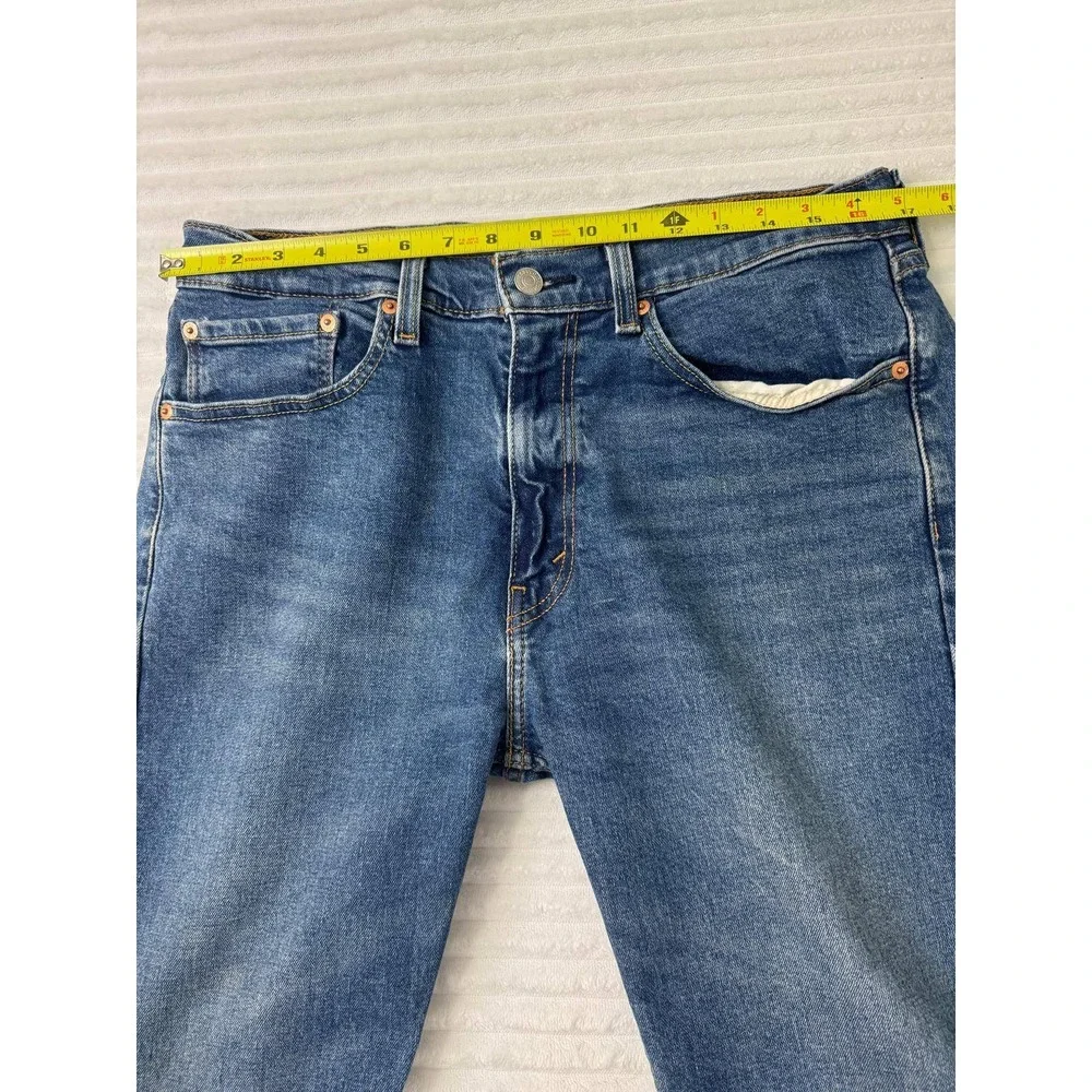 Levis 505 Regular Fit Straight Leg Mens Jeans Medium Wash Blue W34 L30